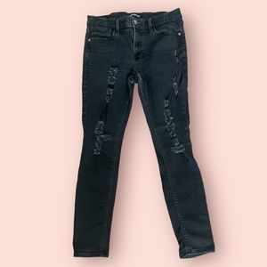 Express ripped jeans black. Size 8